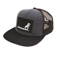 Mack Flat Brim Trucker Hat (MKTRUKHATBB) Black OSFM