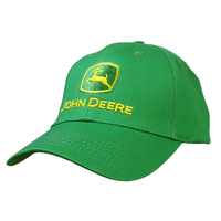 John Deere JD Logo "Nothing Runs Like a Deer" Cap (13080000YW00) Green/Yellow OSFM 