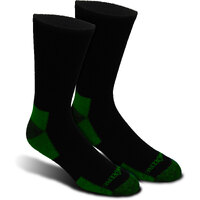 John Deere Mens JD Crew 4 Pack Work Socks (JD90910BKCAU) Black/Green O/S 