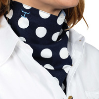 Just Country Womens Carlee Double Sided Scarf (SCF2203) Light Blue Dotty/Navy Blue Dotty
