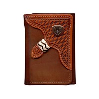 Ariat Tri Fold Wallet (WLT3111A) Brown