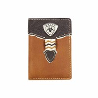 Ariat Tri Fold Wallet (WLT3109A) Brown