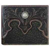 Roper Mens Bi-Fold Wallet (8143100) Tooled Yoke Brown