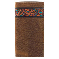 Roper Rodeo Tooled Leather Wallet (8152100) Tan [SD]