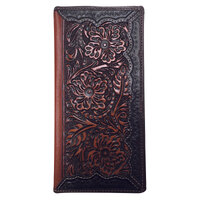 Roper Rodeo Tooled Leather Wallet (8156100) Dark Brown [SD]