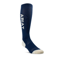 Ariat Unisex Ariattek Essential Socks (10047391) Navy/Summer Sand One Size
