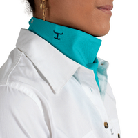 Just Country Womens Carlee Double Sided Scarf (SCFCBTU) Cobalt/Turquoise OSFM