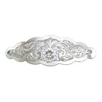Montana Silversmiths Small Scalloped Montana Silver Barrette (BA1211)