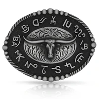 Montana Silversmiths Branded Legacy Longhorn Buckle (A542S)