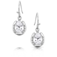 Montana Silversmiths Lucky Trot Crystal Earrings (QER5973)