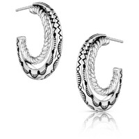 Montana Silversmiths Enchanted Soul Hoop Earrings (ER6105)