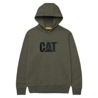 CAT Mens Trademark Hooded Sweatshirt (W10646) Army Moss Heather [CW]