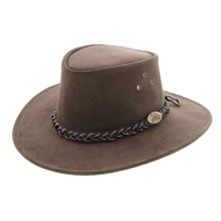 Jacaru Wallaroo Suede Hat (1007) Brown
