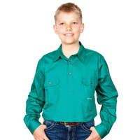 Just Country Boys Lachlan Half Button Work Shirt (30303)  