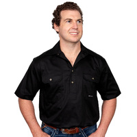 Just Country Mens Adam S/S Half Button Work Shirt (10104)