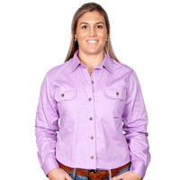 Just Country Womens Brooke Work Shirt (50502) Orchid
