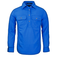 Ritemate Womens Pilbara Closed Front Shirt (RM300CF) Cobalt Blue