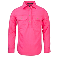 Ritemate Womens Pilbara Closed Front Shirt (RM300CF) Hot Pink