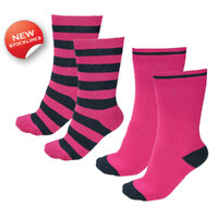 Thomas Cook Thermal Socks 2 Pack (TCP1992SOC) Bright Pink/Dark Navy