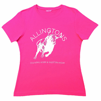 Allingtons Womens Bull Tee (JB_1LHT) Hot Pink