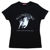 Allingtons Womens Bull Tee (JB_1LHT) Black
