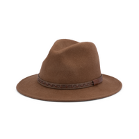 Avenel Hats Johnny Australian Wool Felt Safarai Hat (DF47) Pecan