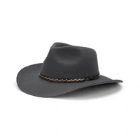 Avenel Hats Mens Boone Wool Felt Outback Hat (22058) Charcoal [SD]