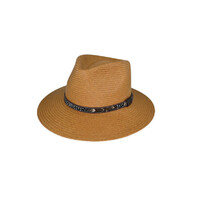 Avenel Hats George Town Super Fine Toyo Paper Outback Hat (2983) Tan [SD]