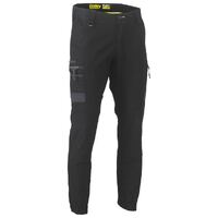 Bisley Mens Flx & Move Stretch Cargo Cuffed Pants (BPC6334_BBLK) Black