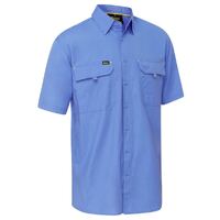 Bisley Mens X Airflow Ripstop S/S Shirt (BS1414_BULT) Blue