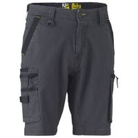 Bisley Unisex Flx & Move Stretch Utility Zip Cargo Shorts (BSHC1330_BCCG) Charcoal