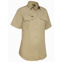 Bisley Womens X Airflow Ripstop S/S Shirt (BL1414_BCDR) Khaki