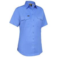 Bisley Womens X Airflow Ripstop S/S Shirt (BL1414_BULT) Blue  [GD]