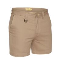 Bisley Mens Stretch Drill Shorts (BSH1008_BCDR) Khaki