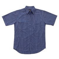 Bisley Mens S/S Shirt (BS20217_CSTT) Royal Check  [SD]