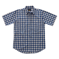 Bisley Mens S/S Shirt (BS20221_CTRB) Royal Check  [SD]