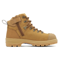 Blundstone Unisex 243 Ankle Zip Side Safety Boots (243) Wheat