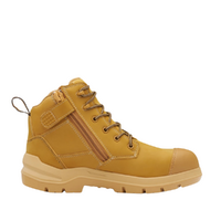 Blundstone Mens DuraFit Waterproof Zip Side Safety Boots (7599) Wheat