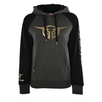 Bullzye Womens Authentic Pullover Hoodie (B1W2505050) Charcoal/Black [SD]