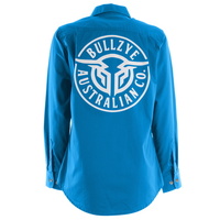 Bullzye Womens Lightweight Half Button Shirt (BCP2101120) Vivid Blue