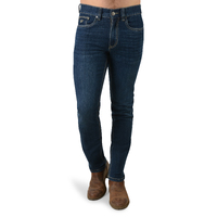 Bullzye Mens Chamber Slim Tapered Jeans (B2W1217042) Dark Wash