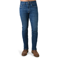 Bullzye Mens Scope Slim Straight Jeans (B2W1203041) Mid Wash