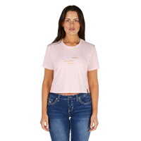 Bullzye Womens Evie Crop S/S Tee (B5S2514466) Blush
