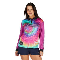 Bullzye Womens Narrative L/S Fishing Tee (B5S2501467) Multi
