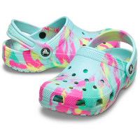 Crocs Toddlers Classic Marbled Clogs (206838-4PE) Aquamarine/Multi