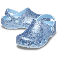 Crocs Childrens Classic Chunky Glitter Clogs (211939-4WK) Blue Frost