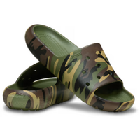 Crocs Unisex Classic Camouflage Slides v2 (211857-3TC) Army Green/Multi