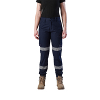 FXD Womens Cuffed Taped Work Pants (WP-8WT) Navy