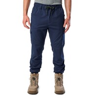 FXD Mens WP-12C Elastic Waist Stretch Ripstop Cuffed Work Pants (FX02506027) Navy