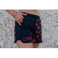 Mary G Womens Fave Short (GS304W) French Navy/Coral Stars